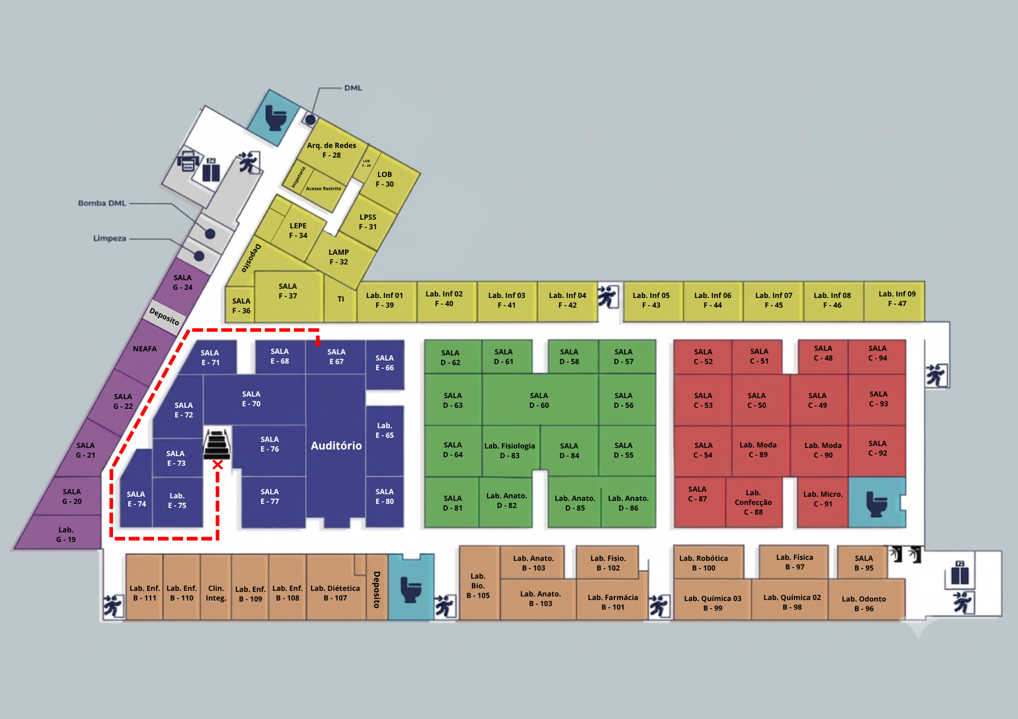 Mapa Sala E - 67